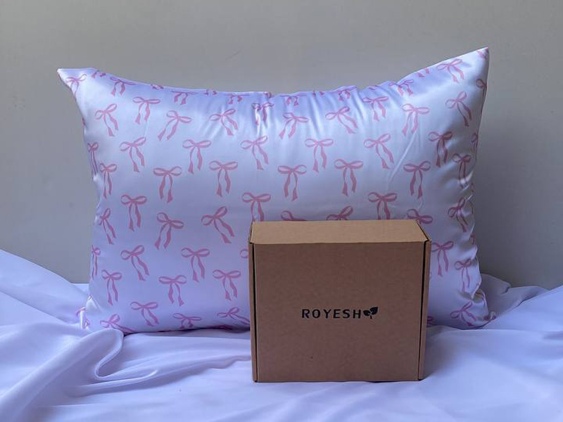 روبالشتی ساتن طرح پاپیون