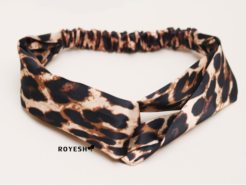 هدبند گره اي پلنگي