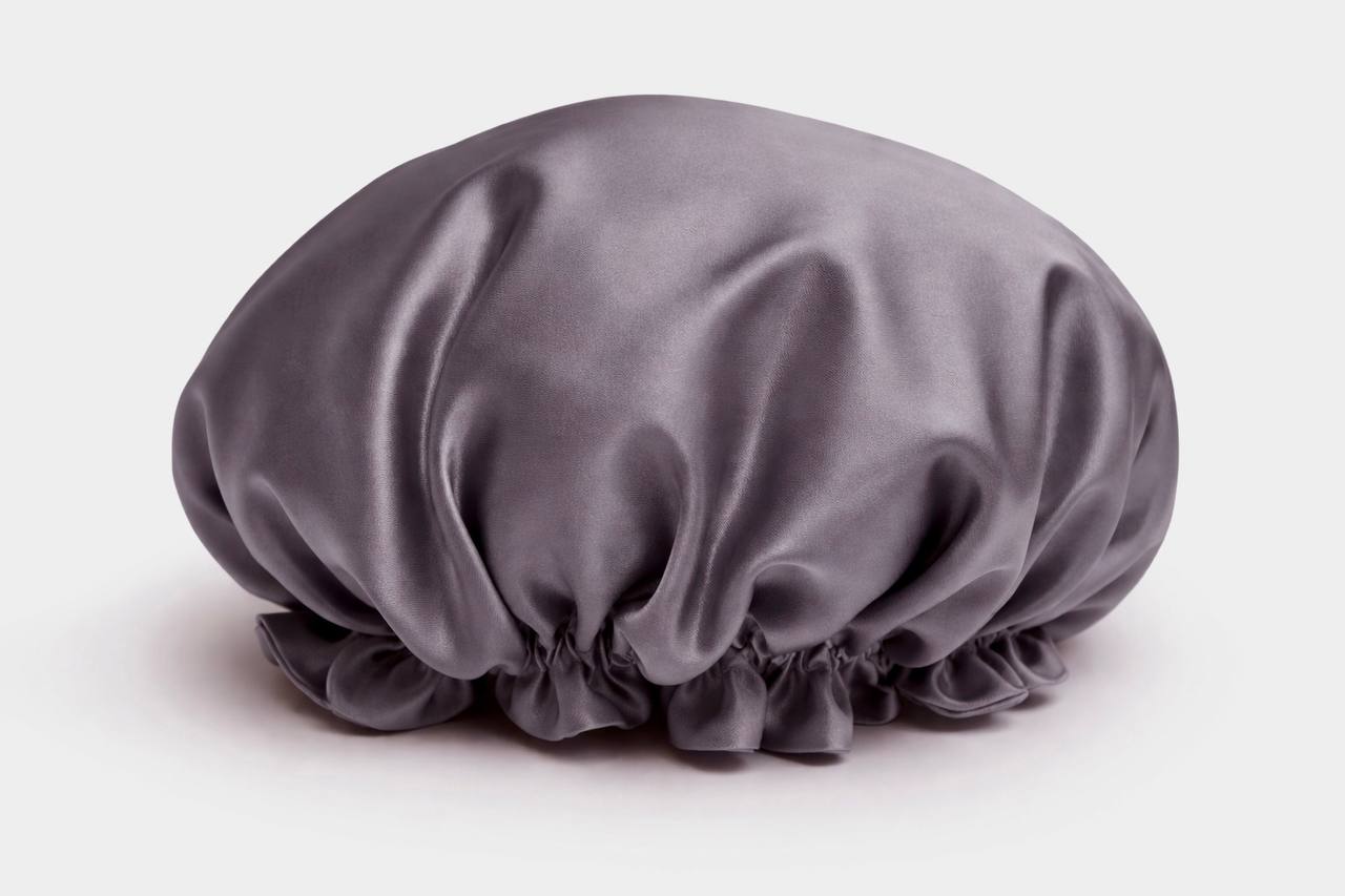 کلاه خواب ساتن طوسی