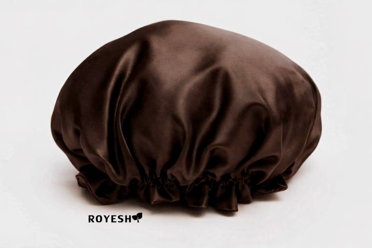 کلاه خواب ساتن قهوه ای